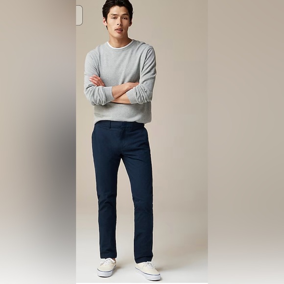 J. Crew 484 Slim-fit tech pants 5 pockets stretch blue style aw005 Sz 30 Chino - Picture 1 of 10